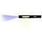 Zwarte zaklamp met geel licht naar beneden en blauw licht naar links. Tekst luidt 'KS TOOLS'.